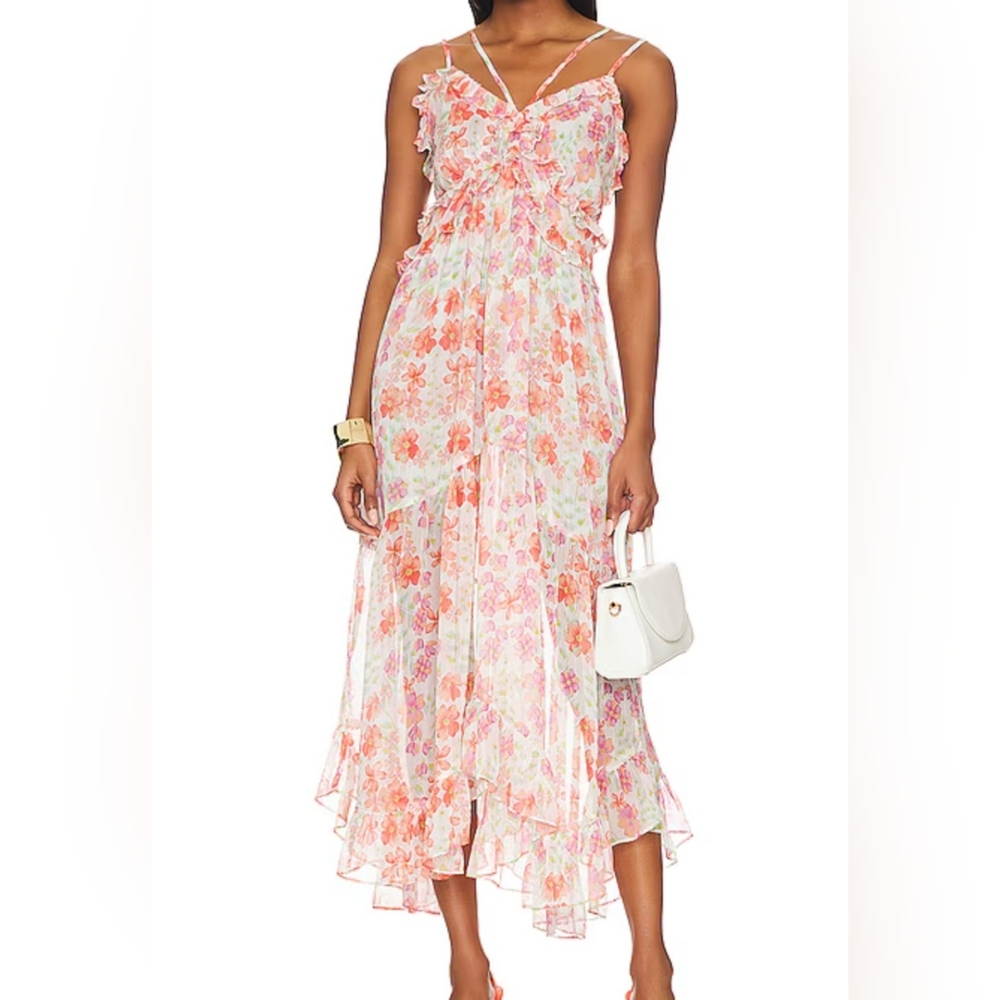 Misa floral dress size small Adrienne retail $419